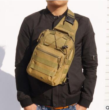 Camouflage Canvas Tactical Chest Bag for Outdoor Sports