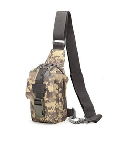 Tactical Shoulder Bag with Field Camouflage Design