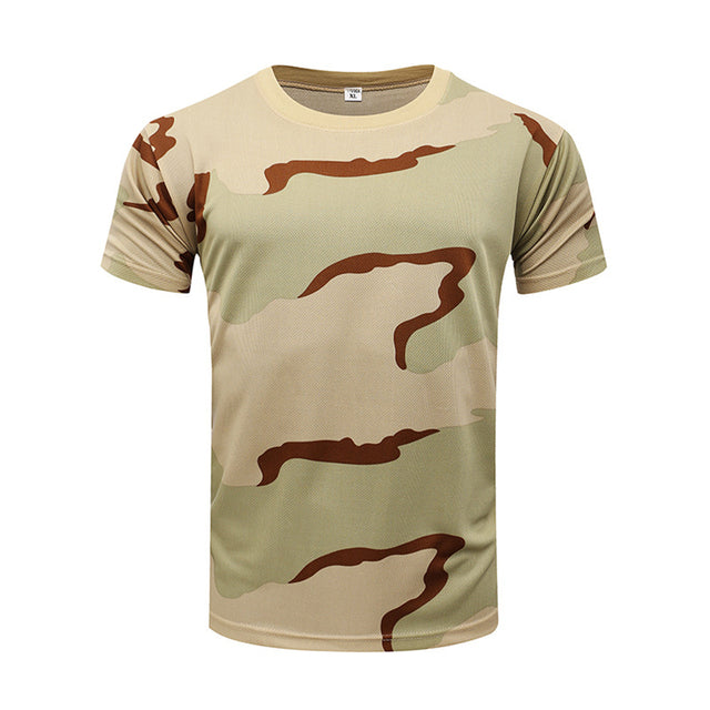 Men's Camouflage Tactical Short Sleeve T-Shirt
