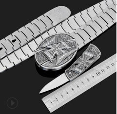 Men's Tactical Stainless Steel Self-Defense Belt Knife
