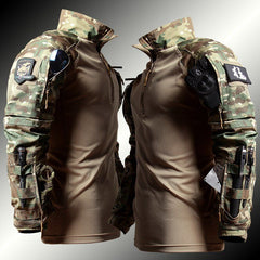 Tactical Long Sleeve Camouflage Frog Suit T-shirt
