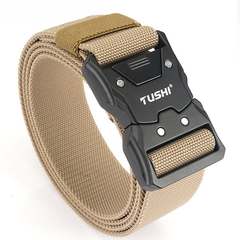 New Tactical Quick-Release Elastic Belt for Men