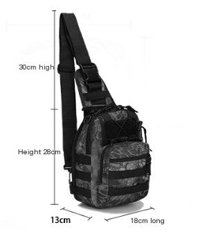 Camouflage Canvas Tactical Chest Bag for Outdoor Sports