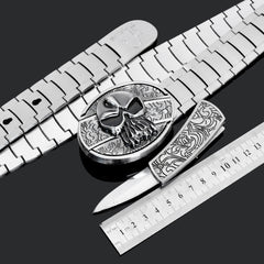 Men's Tactical Stainless Steel Self-Defense Belt Knife