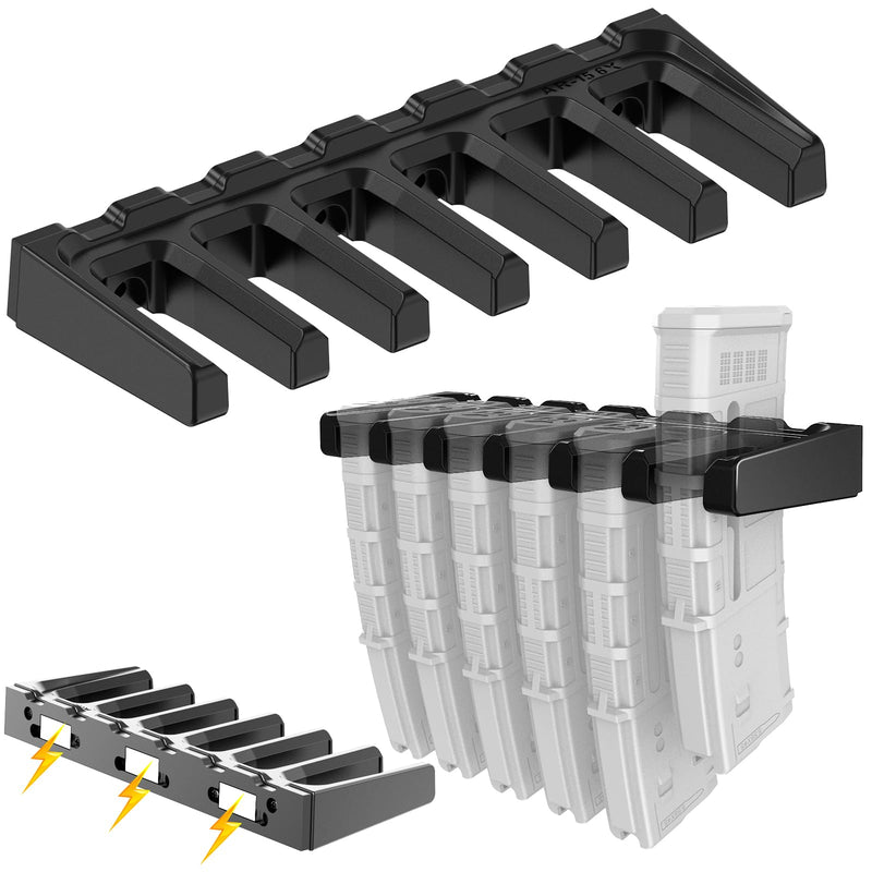 Magnetic PMAG Wall MountAR Magnetic Mag HolderHome Magazine Storage RackAR Wall Mount Mag Holder for Gun Safe LockerCabinetAR Mag Storage and Accessories