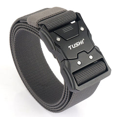 New Tactical Quick-Release Elastic Belt for Men