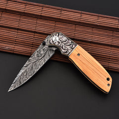 Outdoor Tactical Folding Knife - Multi-Function Hunting Tool