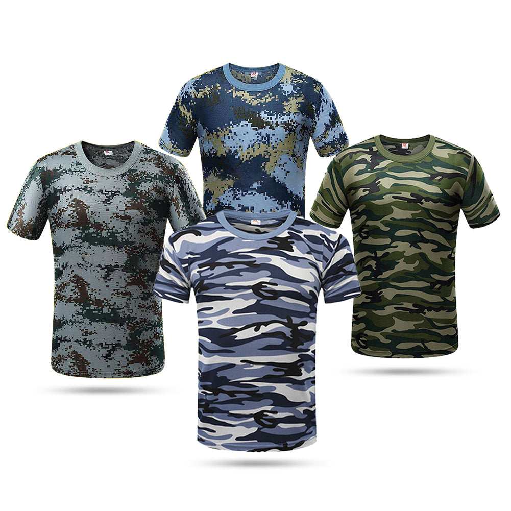 Men's Quick Dry Camouflage Tactical Short Sleeve Shirt