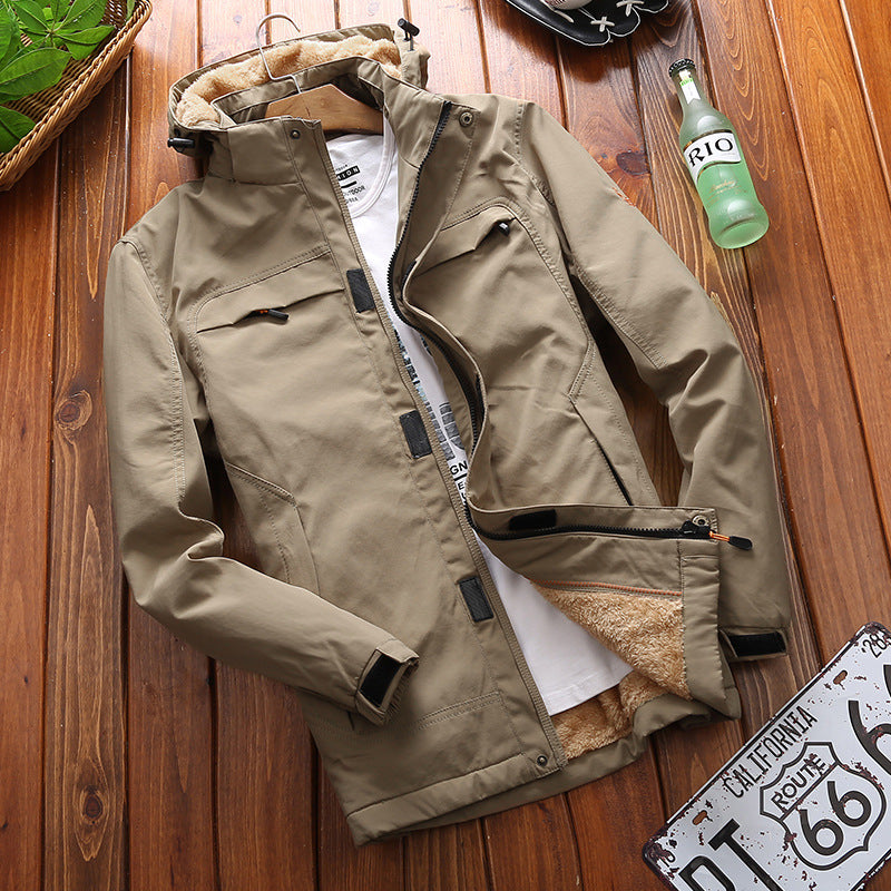 Thickened Fleece Tactical Jacket for Mountaineering