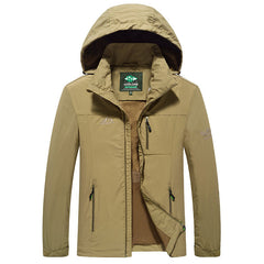 Lightweight Men's Military-Style Waterproof Jacket