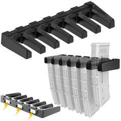 Magnetic PMAG Wall MountAR Magnetic Mag HolderHome Magazine Storage RackAR Wall Mount Mag Holder for Gun Safe LockerCabinetAR Mag Storage and Accessories