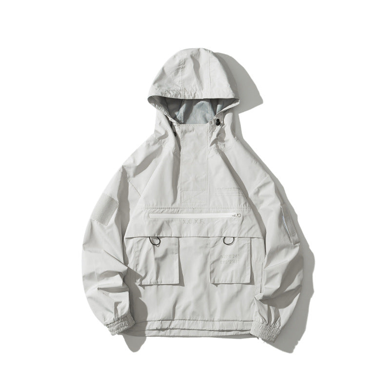 Men's Tactical Utility Jacket with Multiple Pockets