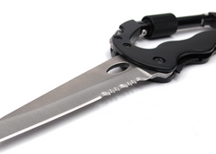 Outdoor Survival Multi-Functional Carabiner with Knife
