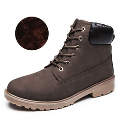 Martin Boots - Flat Leather Ankle Boots
