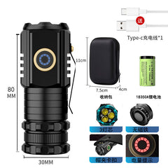 Mini Portable High-Intensity Tactical Flashlight