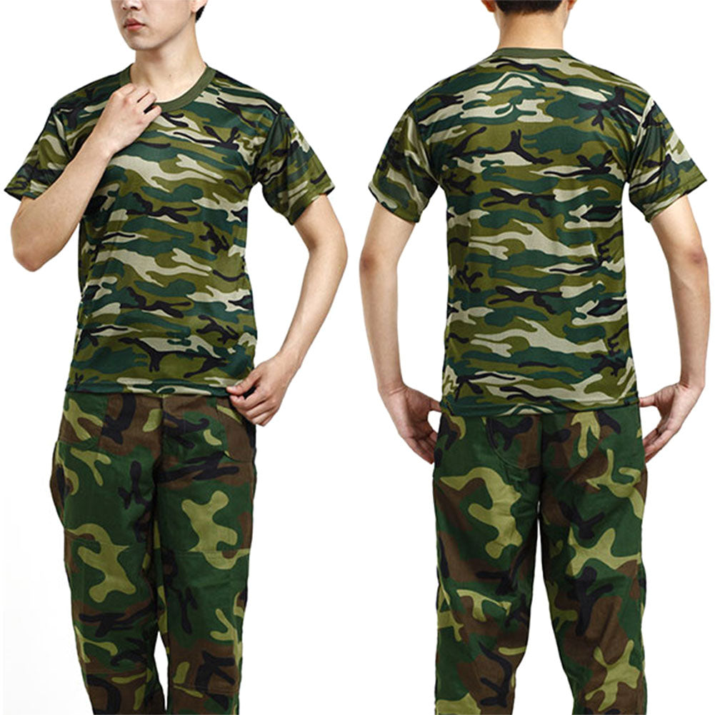 Men's Quick Dry Camouflage Tactical Short Sleeve Shirt
