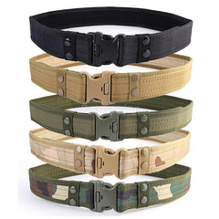 Men's Canvas Tactical Belt - Outdoor EVA Sponge Style