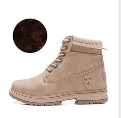 Martin Boots, Fleece-Lined Leather Lace-Up Boots