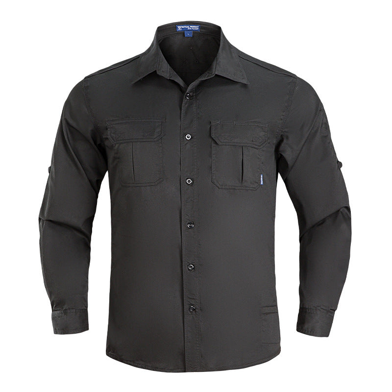 Men's Tactical Shirt - Summer Outdoor Breathable Camo