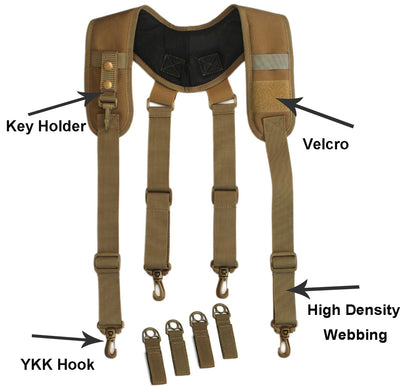 Adjustable Outdoor Tactical Suspenders for Men