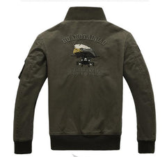 Men's Thickened Military Style Jacket with Stand Collar