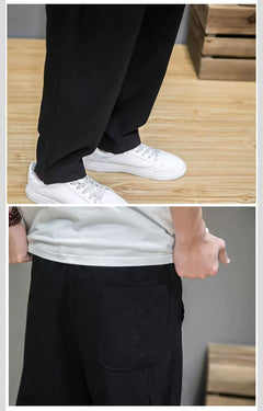Men's Casual Cotton-Linen Trousers