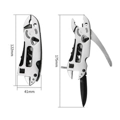 Adjustable Wrench Multi-Tool with Outdoor Knife