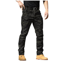 Work Pants for Men Construction Lightweight Waterproof Ripstop Flexcamo Hiking Pants Relaxed Fit Stretch Baggy Cargo Pants Outdoor Comfy Fishing Travel Hiking Pants Motorcycle Pants with Multi Pockets