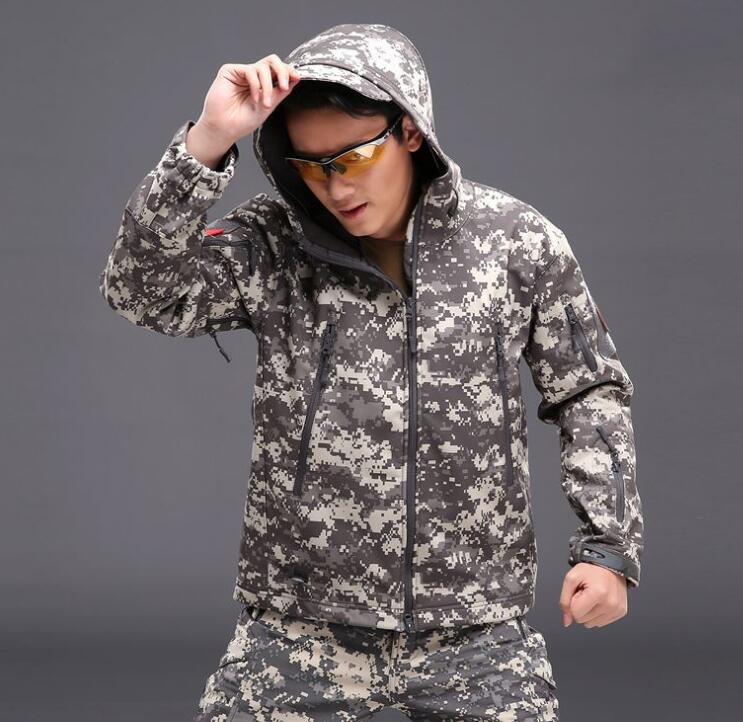 Men's Waterproof Tactical Softshell Jacket Suit