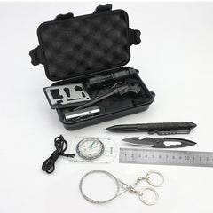 Survival Tool Set for Outdoor Emergency and Travel