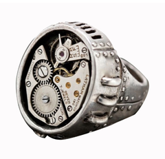Gear Shape Movement Unisex Ring
