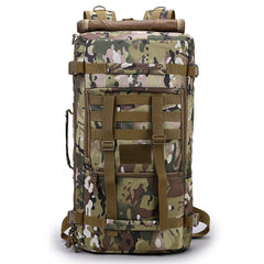 60L Waterproof Camouflage Tactical Backpack for Travel