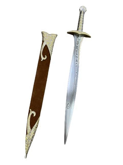 Fantasy Short Sword Medieval Roman Dagger Sword Renaissance Metal Blade Dagger Sting Sword (Brown-24.75 inch)