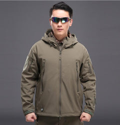 Men's Waterproof Tactical Softshell Jacket Suit