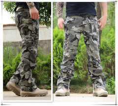 Men's Loose Straight Leg Camouflage Tactical Pants