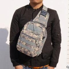 Camouflage Canvas Tactical Chest Bag for Outdoor Sports