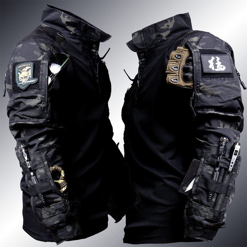 Tactical Long Sleeve Camouflage Frog Suit T-shirt