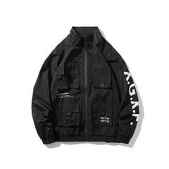 Men's Tactical Utility Jacket with Multiple Pockets