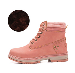 Martin Boots, Fleece-Lined Leather Lace-Up Boots