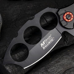 Stainless Steel Folding Knife with Knuckle Guard