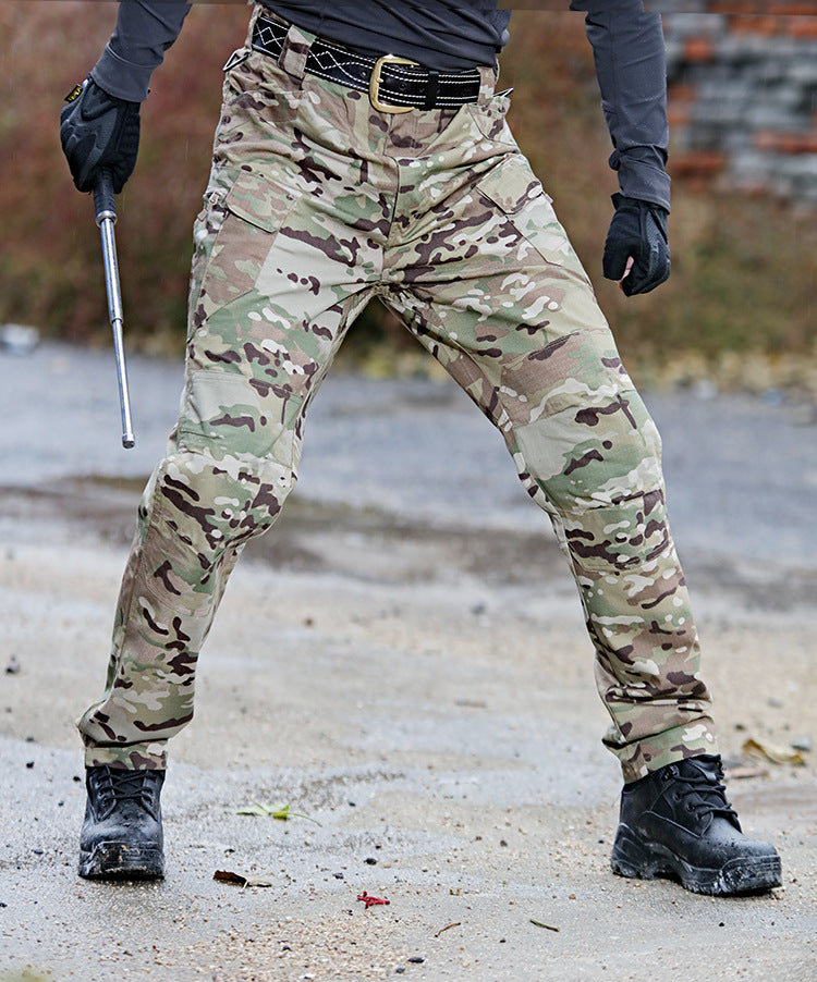 Men's Tactical Camouflage Pants with Multi-Pockets
