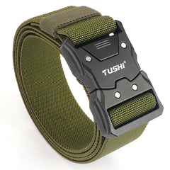 New Tactical Quick-Release Elastic Belt for Men