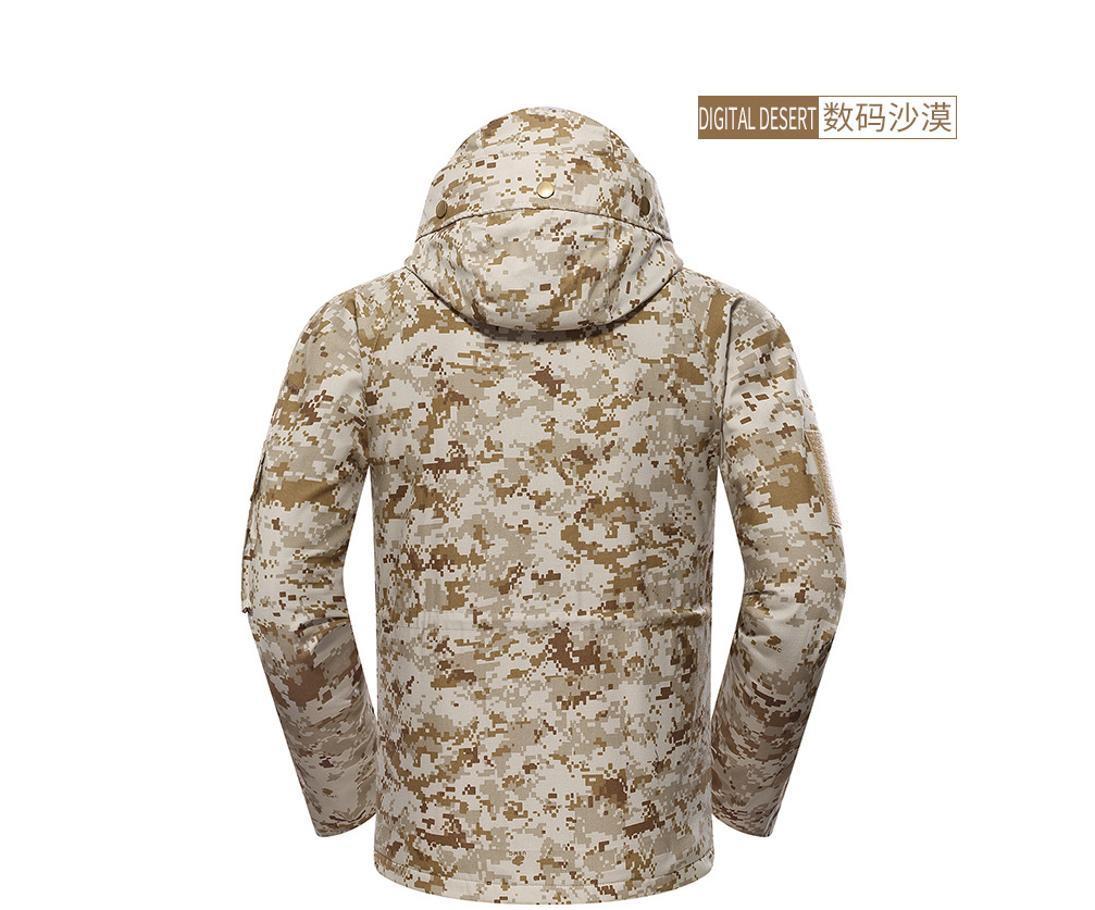 Camo Jacket with Python Print, Tactical Coat