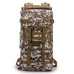 60L Waterproof Camouflage Tactical Backpack for Travel