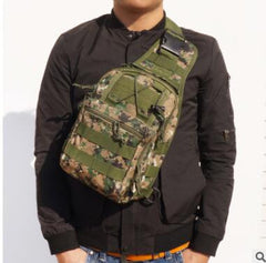 Camouflage Canvas Tactical Chest Bag for Outdoor Sports