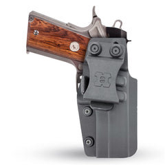 Kydex IWB Black Gun Holster Fits for 1911 4" Beretta 92 - Inside The Waistband Guns Holsters for Concealed Carry - Reinforced Case Clip for Strong Retention - Kydex Holster HQ for Fast Access