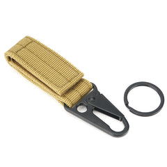 Outdoor Tactical Nylon Keychain Multi-Functional Hook