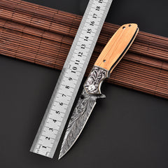 Outdoor Tactical Folding Knife - Multi-Function Hunting Tool