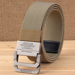 TUSHI Double Ring Nylon Tactical Outdoor Belt