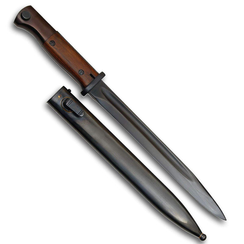 Museum Replicas German WWII K-98 Bayonet Knife 15in. with Blued Steel Sheath